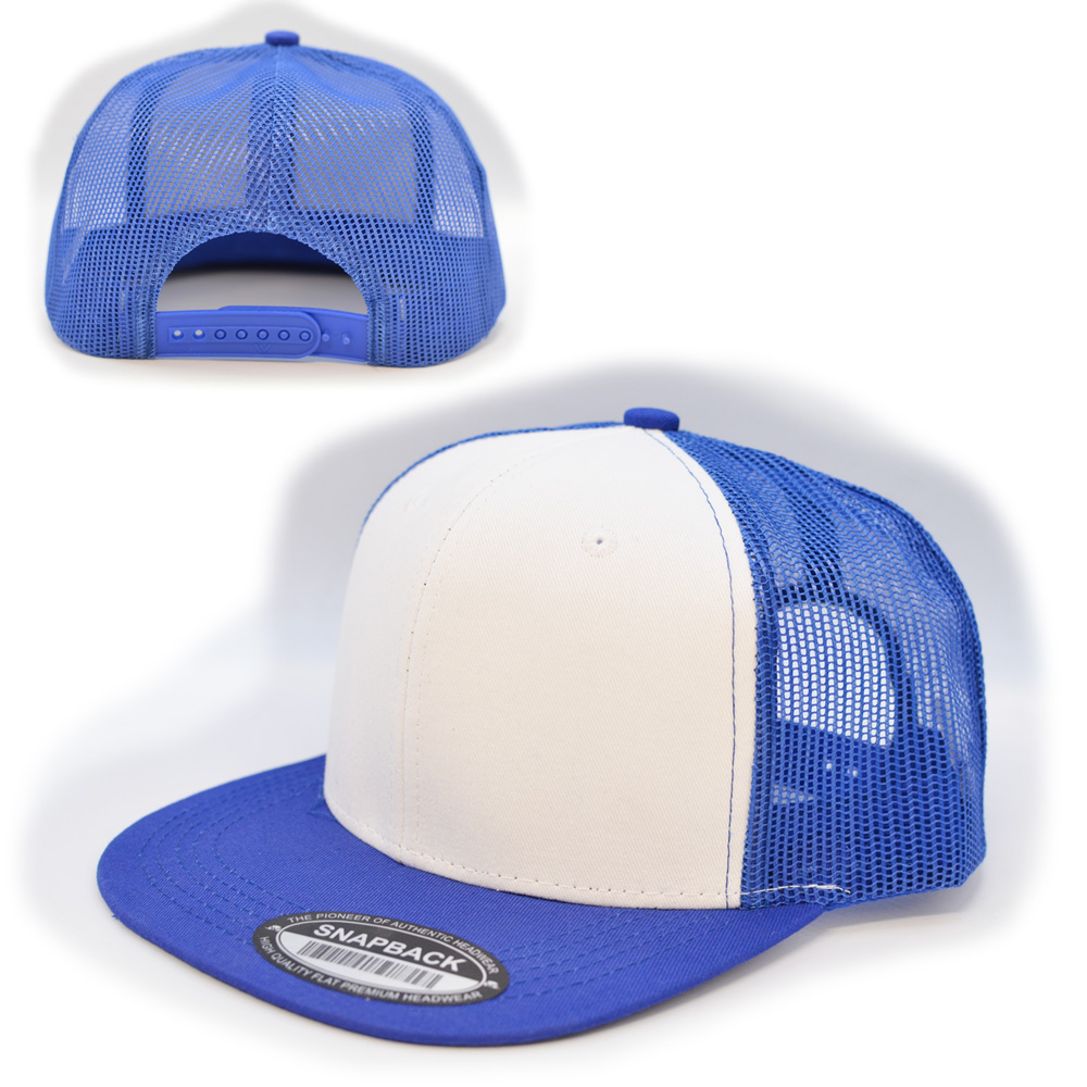 Snapback Blue White